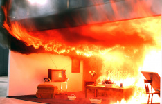 Информация для населения  о правилах поведения при пожаре в квартире