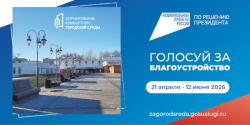 Голосуй за благоустройство своего города