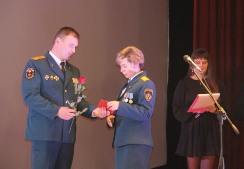 Пожарных поздравили с юбилеем 