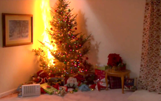 Новогодняя ель - источник повышенной опасности